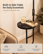 36W LED Uplighter Floor Lamp with Side Table