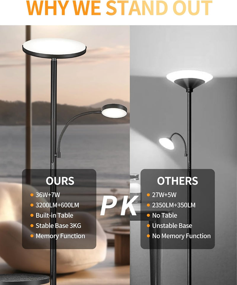 Modern LED Floor Lamp for Living Room 36W