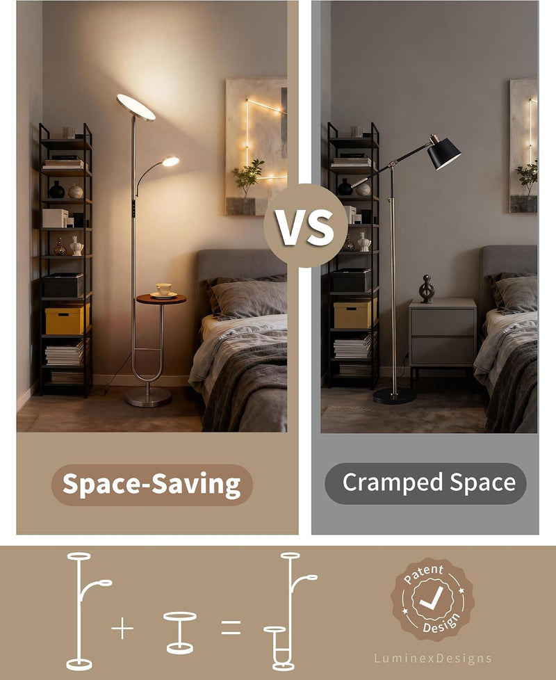Modern LED Floor Lamp for Living Room 36W