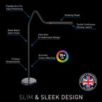 Modern LED Floor Lamp with 3 Colour Temperatures