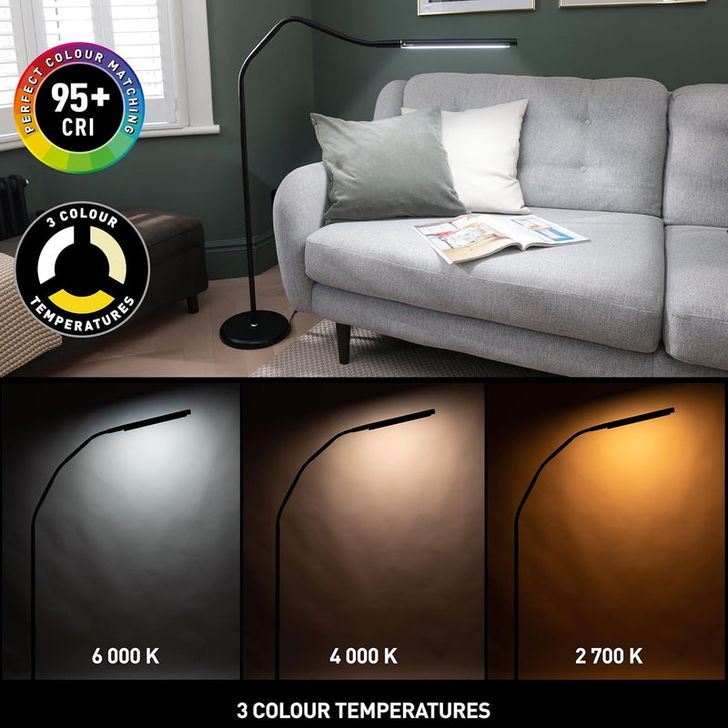 Modern LED Floor Lamp with 3 Colour Temperatures
