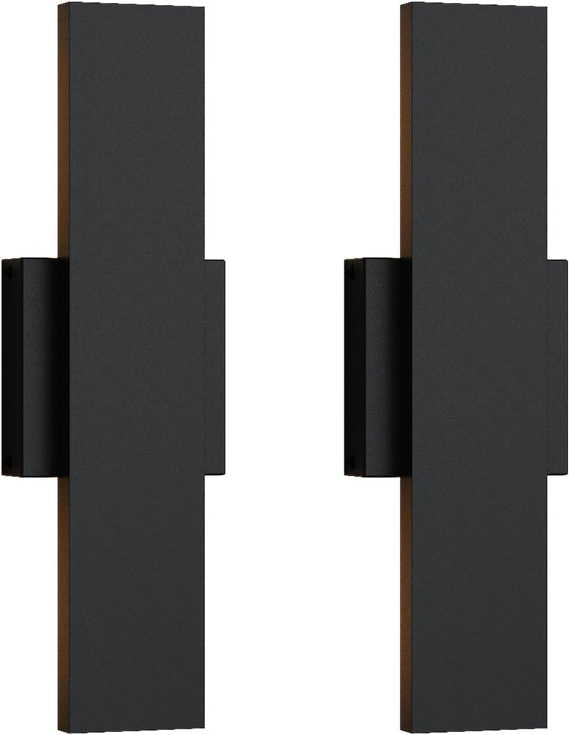 Modern LED Outdoor Wall Light 3000K 4500K (2 Pack)