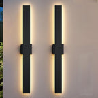 Modern LED Outdoor Wall Light 3000K 4500K (2 Pack)
