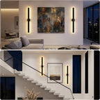 Modern LED Outdoor Wall Light 3000K 4500K (2 Pack)