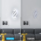 Modern LED Wall Light 22W 1320lm Spiral Aluminium (Set of 2)