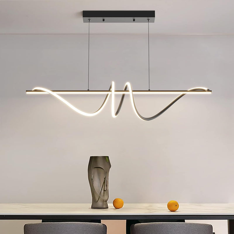 Modern Linear LED Pendant Light Kitchen Over