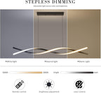 Modern Linear LED Pendant Light Kitchen Over