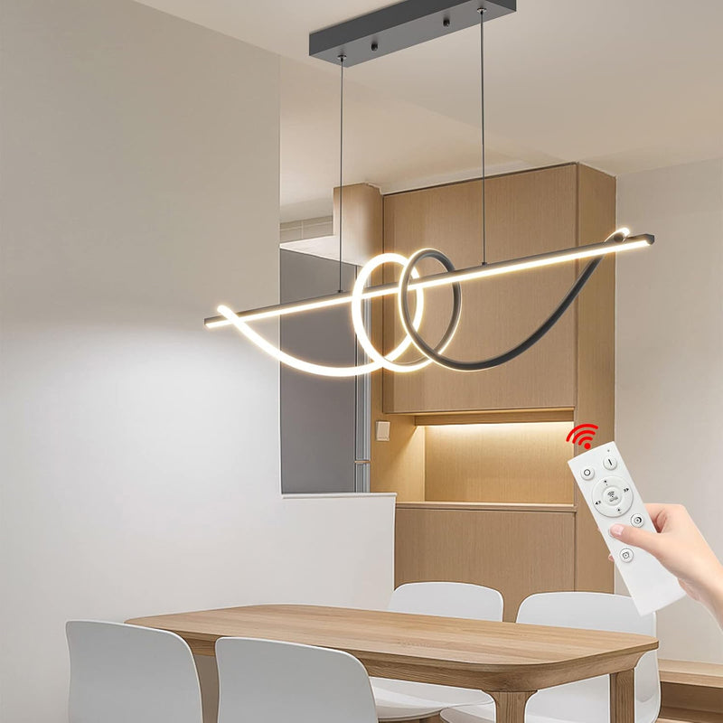 Modern Linear LED Pendant Light Kitchen Over