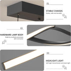 Modern Linear LED Pendant Light Kitchen Over