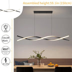 Modern Linear LED Pendant Light Kitchen Over