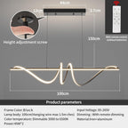 Modern Linear LED Pendant Light Kitchen Over