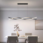 Modern Linear LED Pendant Light Kitchen Over