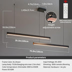 Modern Linear LED Pendant Light Kitchen Over
