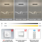 Modern Linear LED Pendant Light Kitchen Over