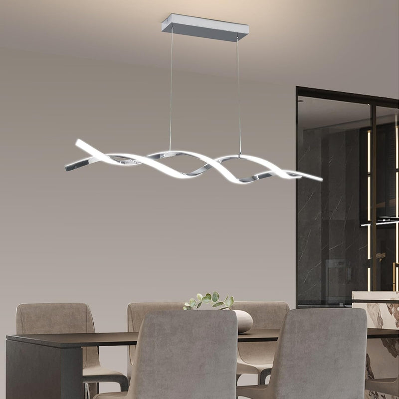 Modern Linear LED Pendant Light Kitchen Over