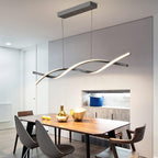 Modern Linear LED Pendant Light Kitchen Over