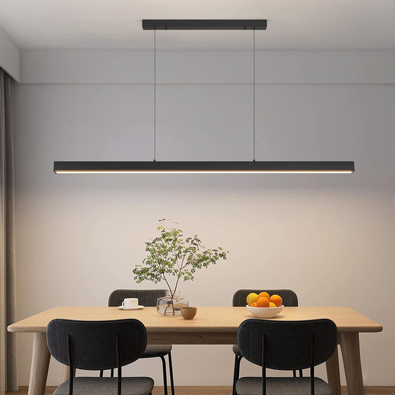Modern Linear LED Pendant Light Kitchen Over
