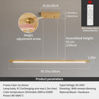 Modern Linear LED Pendant Light Kitchen Over
