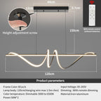 Modern Linear LED Pendant Light Kitchen Over