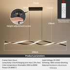 Modern Linear LED Pendant Light Kitchen Over