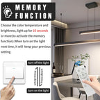 Modern Linear LED Pendant Light Kitchen Over