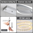 Modern Linear LED Pendant Light Kitchen Over