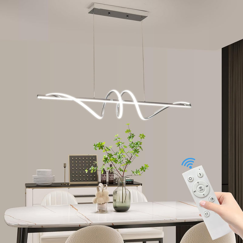 Modern Linear LED Pendant Light Kitchen Over