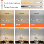 Modern Linear LED Pendant Light Kitchen Over