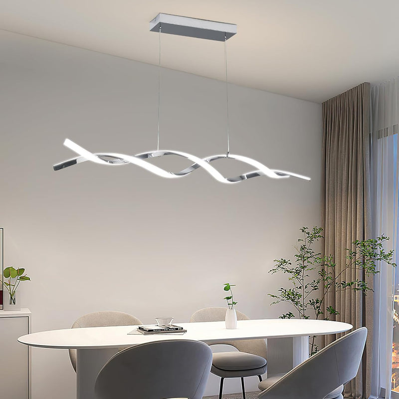 Modern Linear LED Pendant Light Kitchen Over