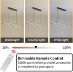 Modern Linear LED Pendant Light Kitchen Over