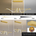 Modern Linear LED Pendant Light Kitchen Over