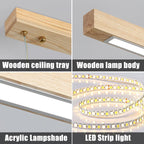 Modern Linear LED Pendant Light Kitchen Over