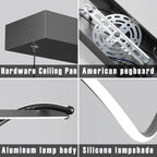 Modern Linear LED Pendant Light Kitchen Over