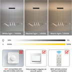 Modern Linear LED Pendant Light Kitchen Over