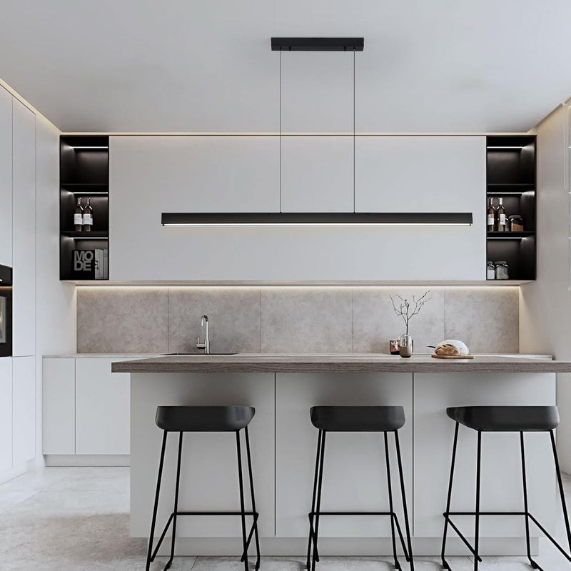 Modern Linear LED Pendant Light Kitchen Over