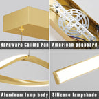 Modern Linear LED Pendant Light Kitchen Over