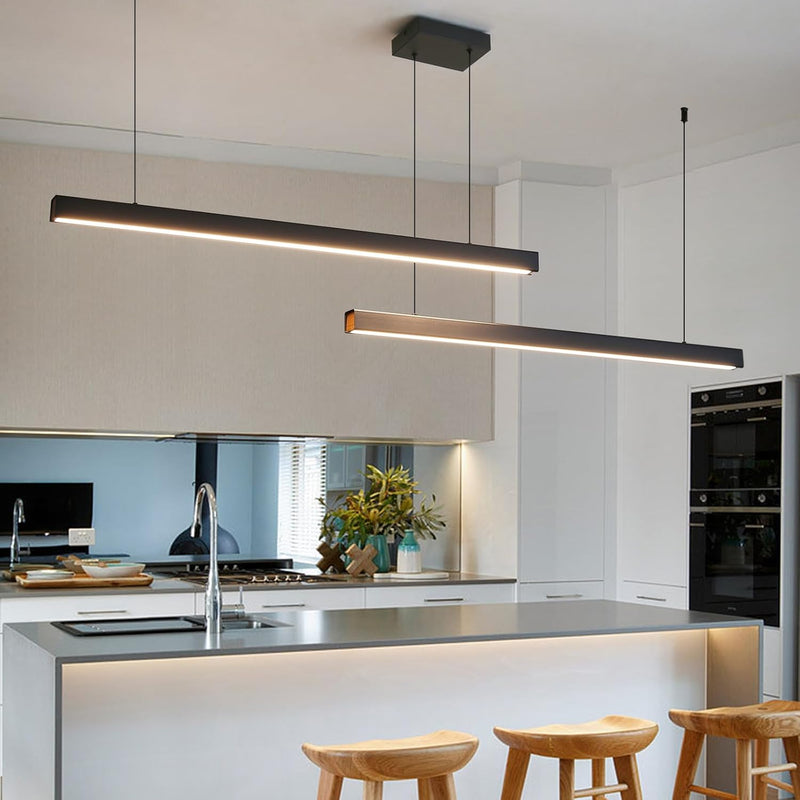 Modern Linear LED Pendant Light Kitchen Over