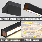 Modern Linear LED Pendant Light Kitchen Over