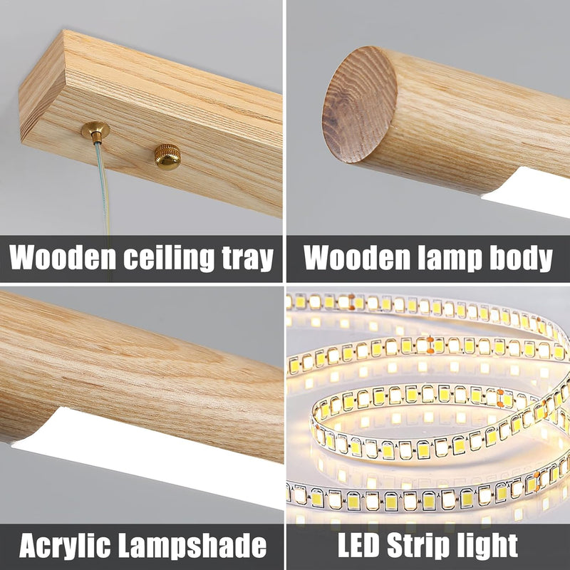Modern Linear LED Pendant Light Kitchen Over