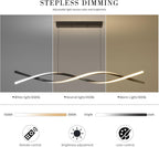Modern Linear Pendant Light with Remote Control