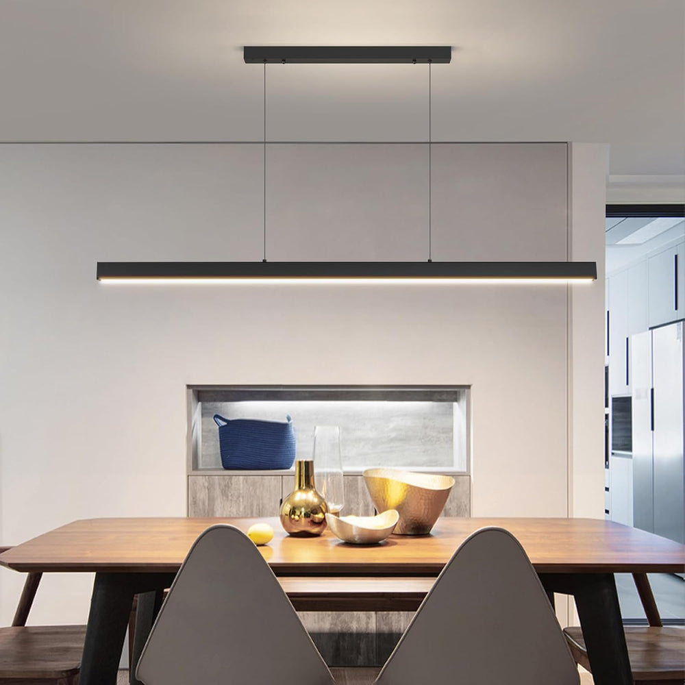 Modern Linear Pendant Light with Remote Control