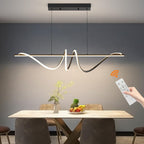 Modern Linear Pendant Light with Remote Control