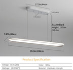 Modern Linear Pendant Light with Remote Control