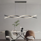Modern Linear Pendant Light with Remote Control