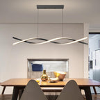 Modern Linear Pendant Light with Remote Control