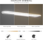 Modern Linear Pendant Light with Remote Control