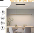 Modern Linear Pendant Light with Remote Control