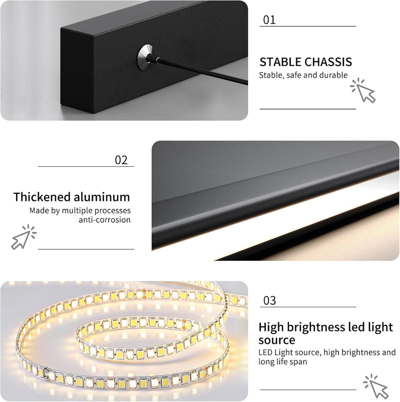 Modern Linear Pendant Light with Remote Control