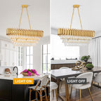 Modern and Crystal Flush Mount Chandelier 7-Light W50CM
