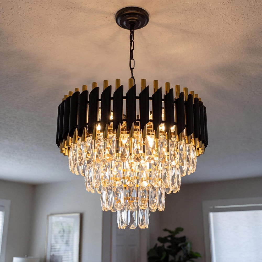 Modern and Crystal Flush Mount Chandelier 7-Light W50CM